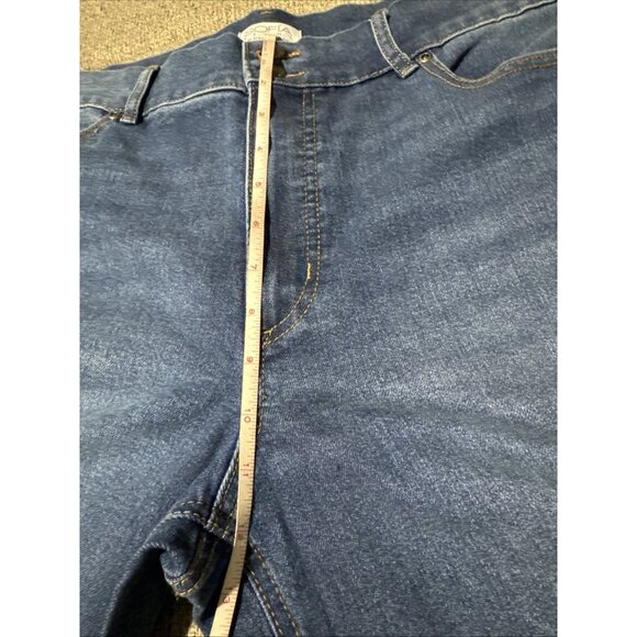 Sophia Vergara Jeans Super High Rise Wide Leg Margot Womens Size 16 Dark Wash - Picture 9 of 12